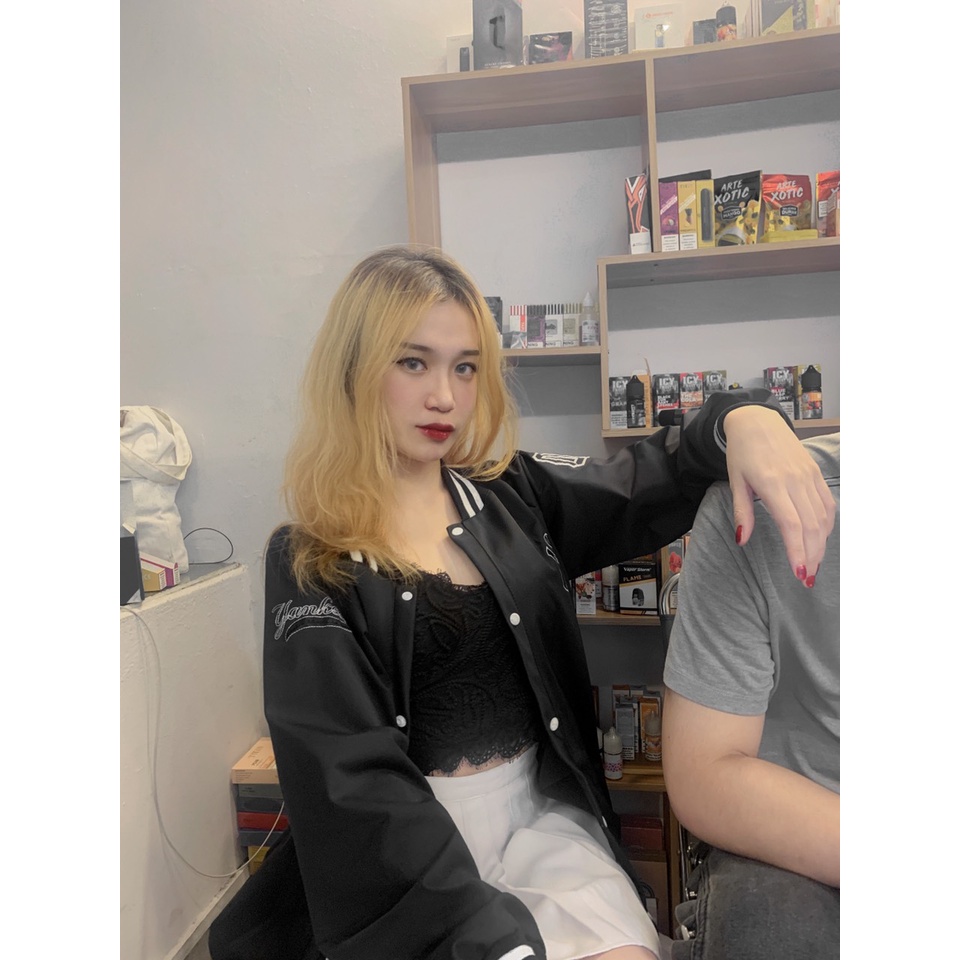 Áo Khoác Bomber Da Nam Nữ Bóng Chày NY Hót 2022 Dày 2 Lớp Kiểu Dáng Unisex X.Store Có Ảnh Thật Tự Chụp + Đánh Giá 306