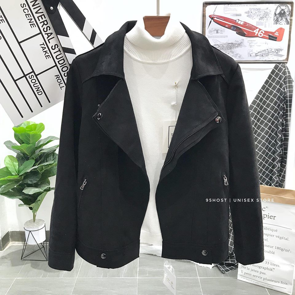 Ao Khoac Da Lộn Nam đẹp 95 Host Jk 097 đen Mẫu Mới Nhất Shopee Việt Nam