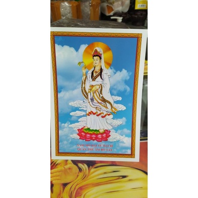 Chú Đại Bi A5 Hình Phật Quan Âm không gấp