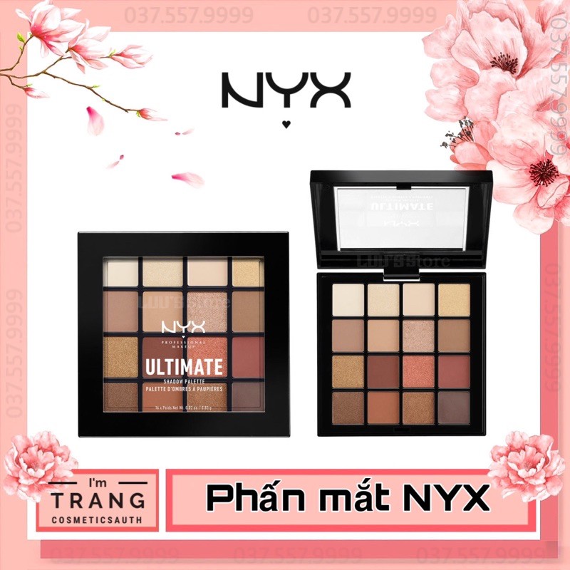  NYX Ultimate Eyeshadow Palette Warm, Bảng Phấn Mắt NYX 16 ô