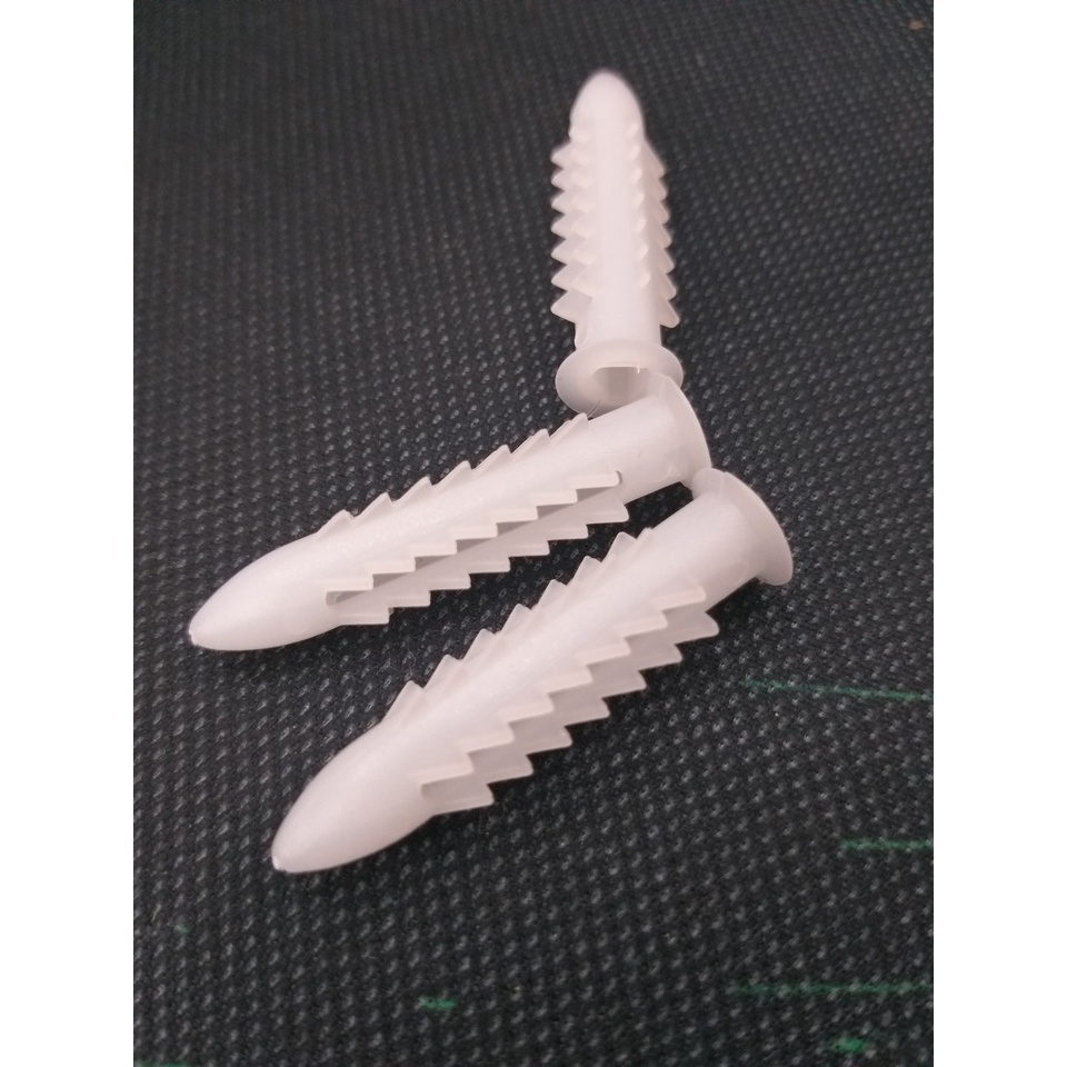 Tắc kê nhựa, tắc kê 6 khía, nở nhựa nhiều cỡ 2P, 3P, 4P, 5P, 6P, 7P, 8P