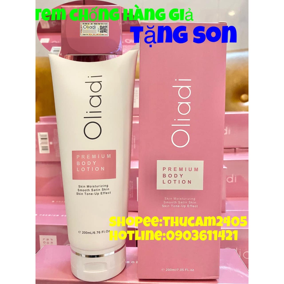 KEM BODY OLIADI PHÂN TỬ NANO DƯỠNG TRẮNG DA {hàng chính hãng } 200ml .