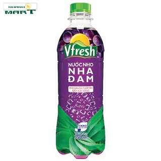 Combo 6 Chai Nước Đóng Chai Nho Nha Đam Vfresh - Chai 350Ml - Nhanhomart
