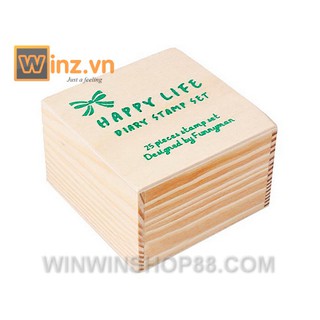 Bộ con dấu Happy Life - Winz.vn