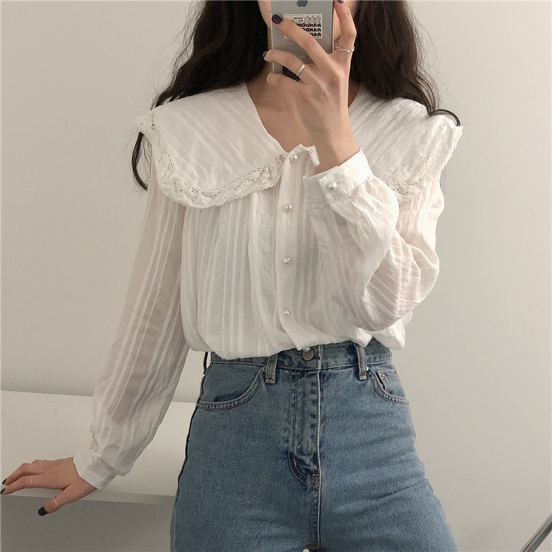 Áo sơ mi cổ bèo