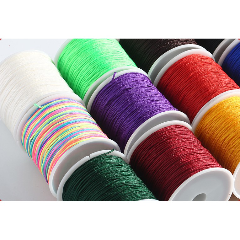 Cuộn chỉ đỏ dài 50m 0.8mm dùng làm đồ trang sức