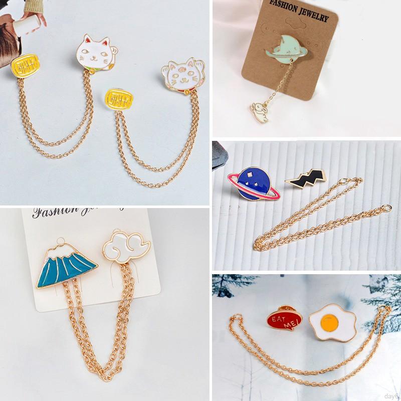 Huy hiệu cài áo nhiều kiểu dáng dễ thương phong cách Hàn Quốc