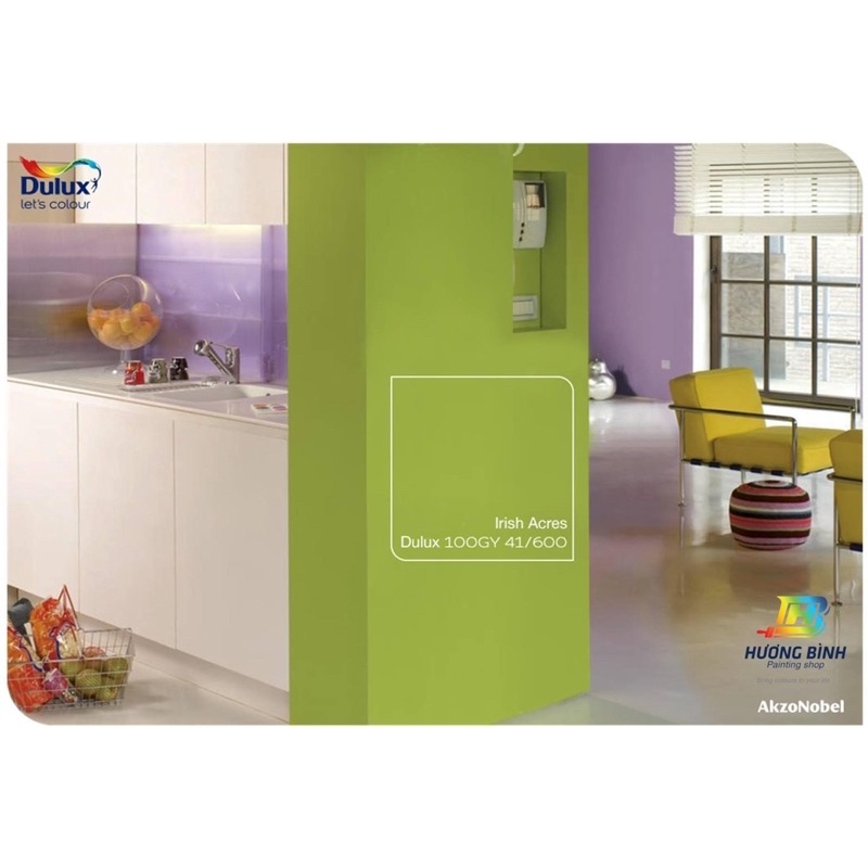 Sơn Dulux Easy Clean tông Xanh Lá Cây (1 lít)