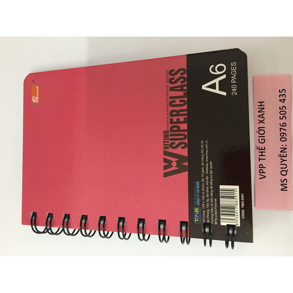 SỔ LÒ XO GRAND A6 240 TRANG (8591)