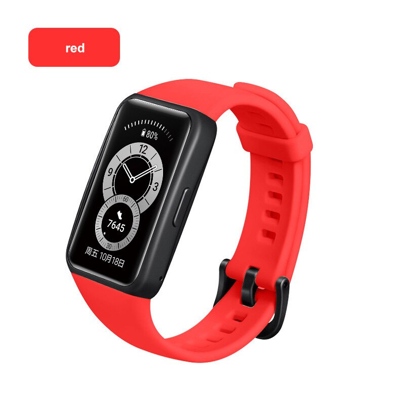 Dây Đeo Thay Thế Chất Liệu Silicon Thiết Kế Nhiều Lỗ Thời Trang Cho Huawei Band 6