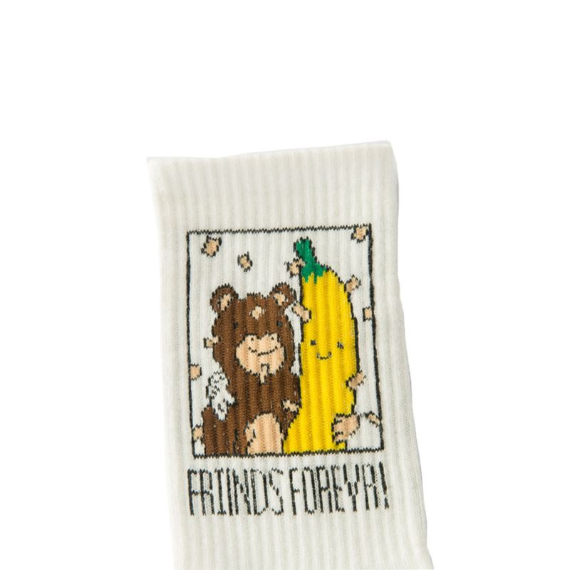 Vớ Cotton Họa Tiết Trái Chuối Dễ Thương Phong Cách Harajuku Nhật Bản Cho Nữ