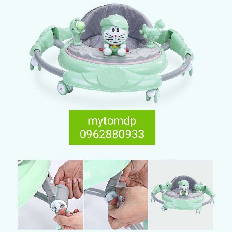 Xe tập Đi mẫu mới (có nhạc,Tay đẩy, kết hợp bàn ăn)