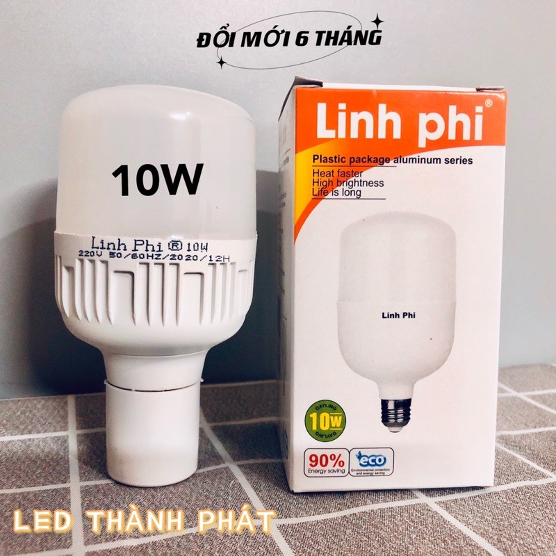 [Mã LIFE10K15 giảm 10K đơn 20K] BÓNG đèn LED BULB trụ 10W 15W 20W 30W 40W 50W 65W 5W LINH PHI siêu sáng tiết kiệm điện