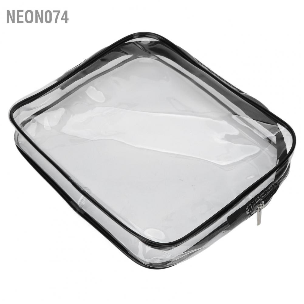 Neon074  3 cái Túi đựng đồ vệ sinh Thiết kế trong suốt Kích thước Vật liệu PVC di động không thấm nước mỹ phẩm thực tế rõ ràng cho du lịch