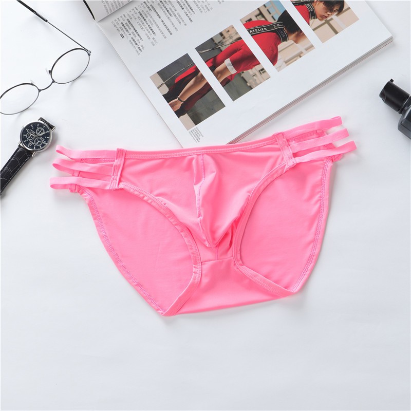 [free ship 50k + che tên đơn hàng] quần lót nam, quần lót tam giác hở sườn thoáng mát độ co dãn tốt (hình chụp tại shop)