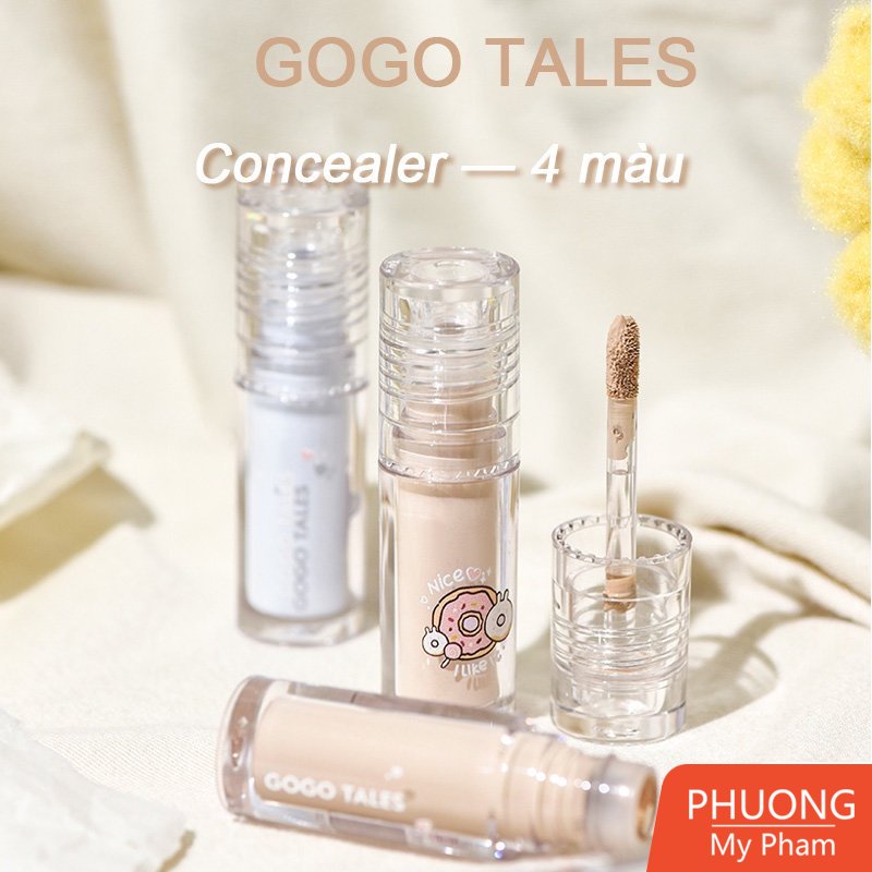 Kem Che Khuyết điểm GOGO TALES Light Makeup Non-Trace Concealer Liquid