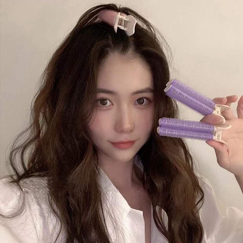 Lô cuốn phồng chân tóc có kẹp cố định tiện lợi, kẹp tóc phồng mái