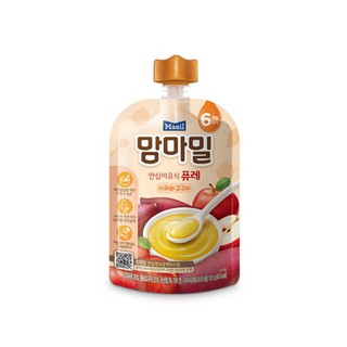 Cháo ăn dặm hữu cơ Mam'ma Táo và khoai lang nghiền 100g