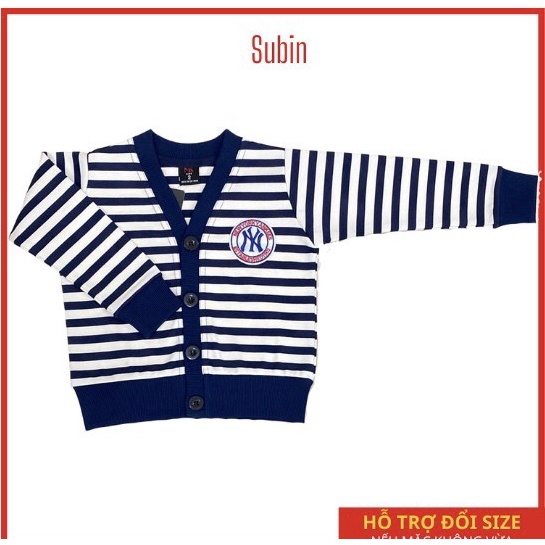 Áo khoác cardigan cho bé trai 8 - 30kg
