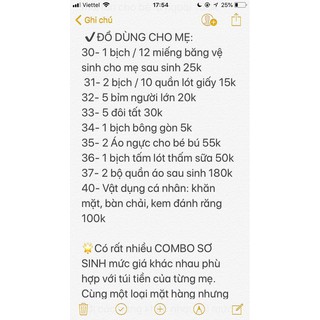 Combo đồ sơ sinh cho mẹ và bé chuẩn bị sinh