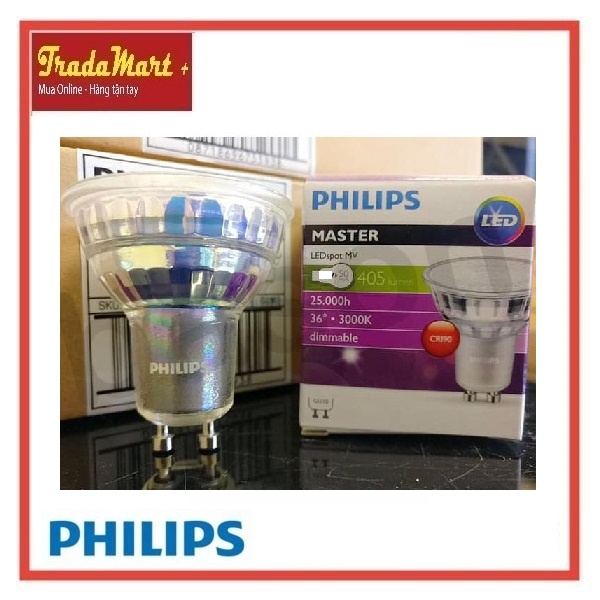 - Bóng đèn Led chiếu điểm 4.9-50W GU10 220V Philips