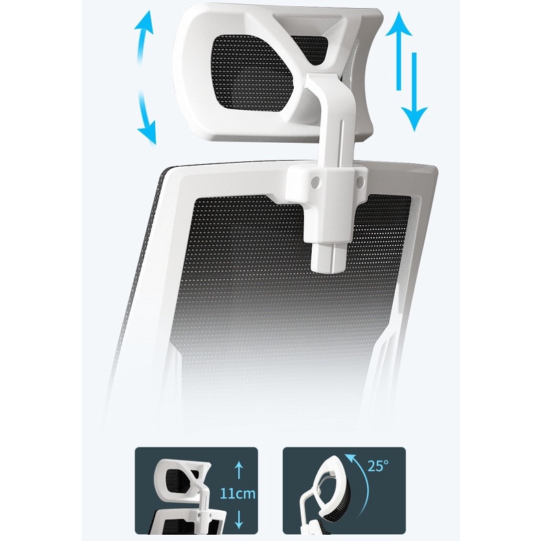 Ghế Xoay Văn Phòng Công Thái Học Xiaomi Manson Ergonomic Đen, Ghế Làm Việc Có Ngả Lưng