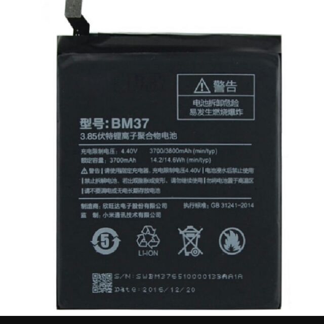 Pin xiaomi BM37 (mi 5splus)