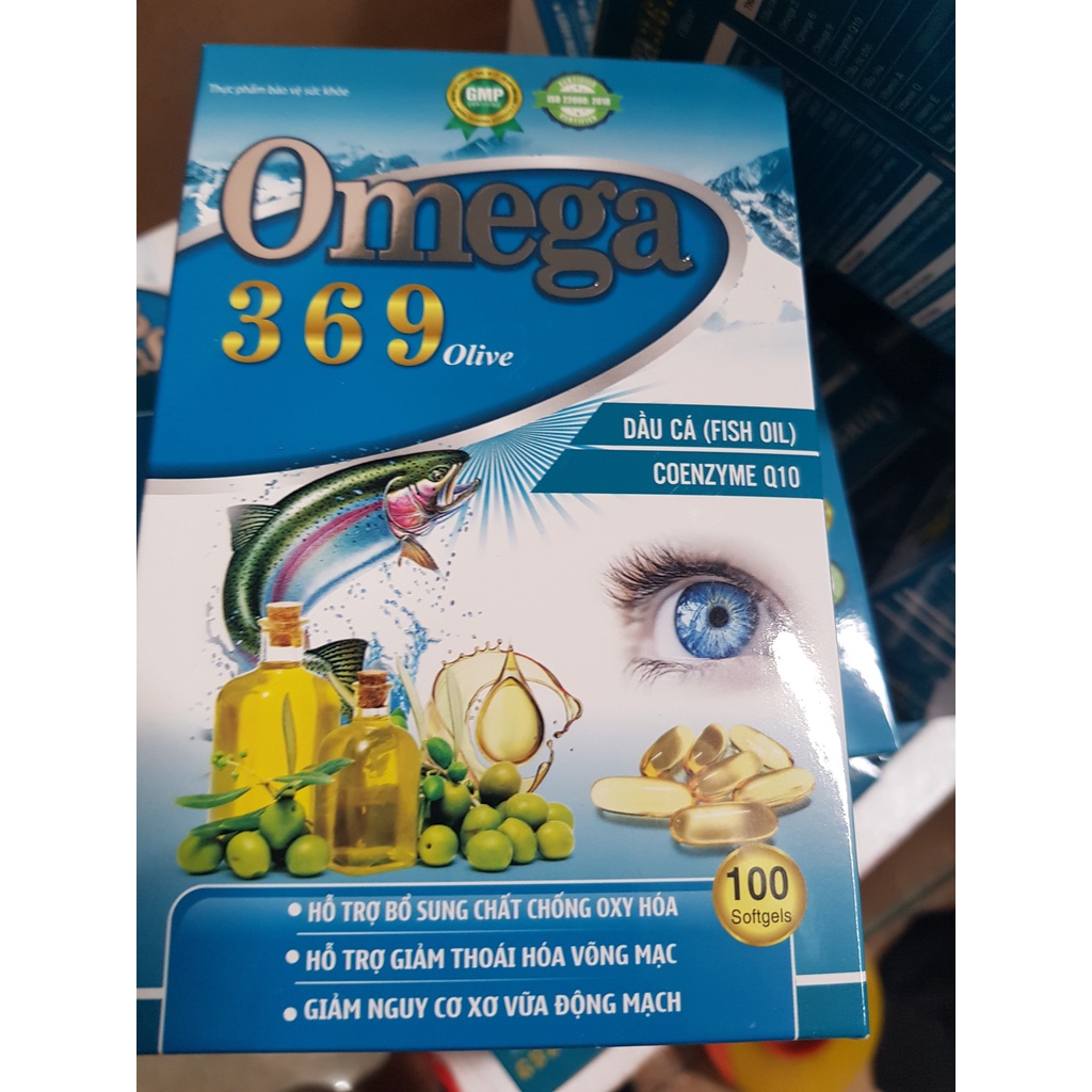 Viên uống omega oliver tốt cho trí não sáng mắt omega 369 lọ 100 viên