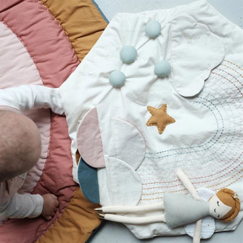 Thảm Bò Màu Cầu Vồng Sáng Tạo Cho Bé