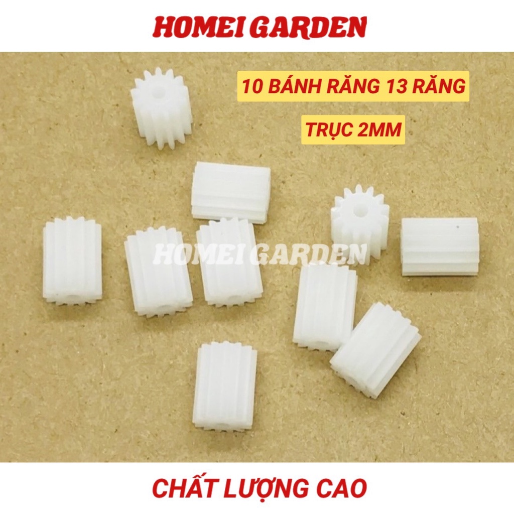 10 Bánh răng dài mini 13 răng trục 2mm chất lượng cao - HM0067