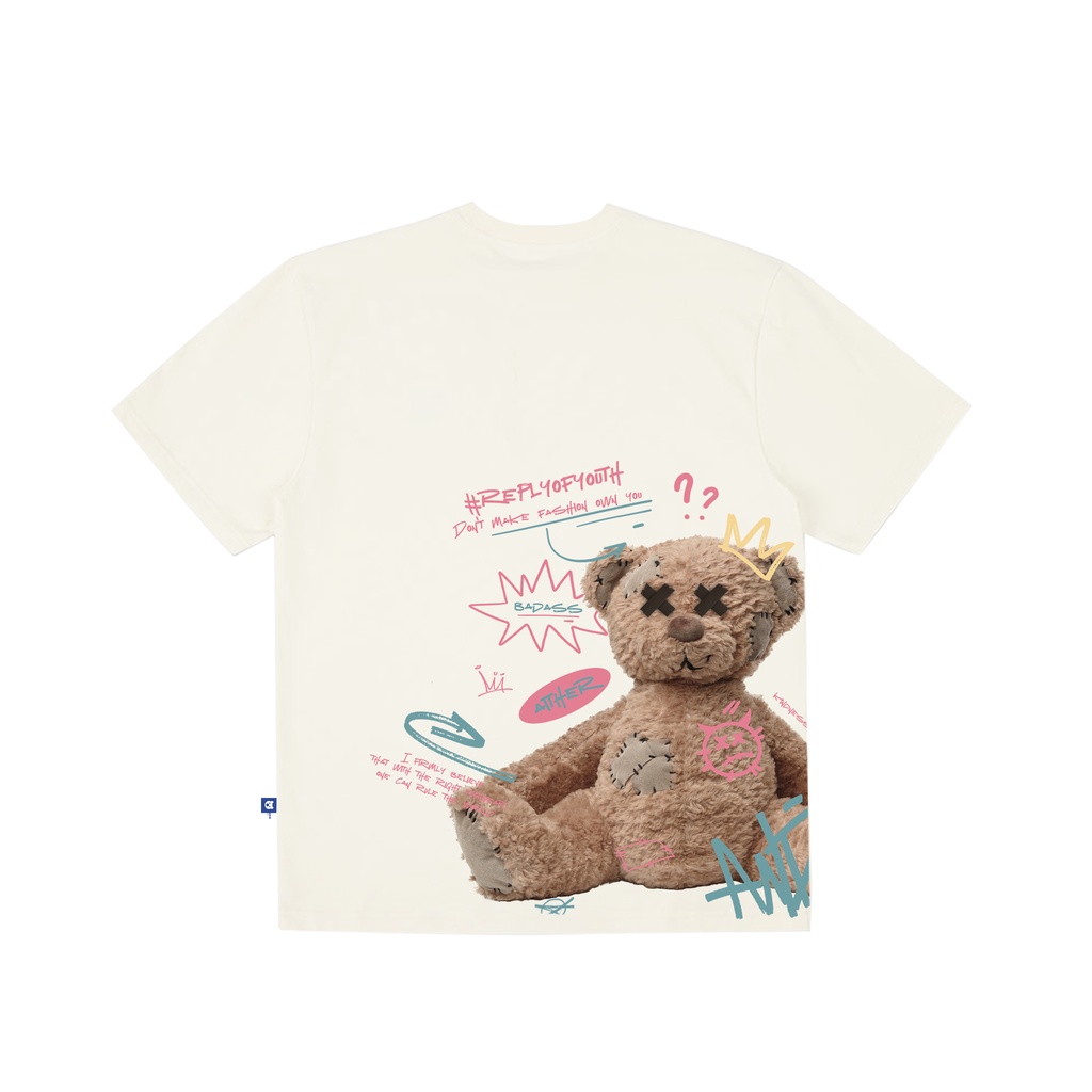 AITHER STUDIO Áo thun Teddy Bear cao cấp Unisex form rộng
