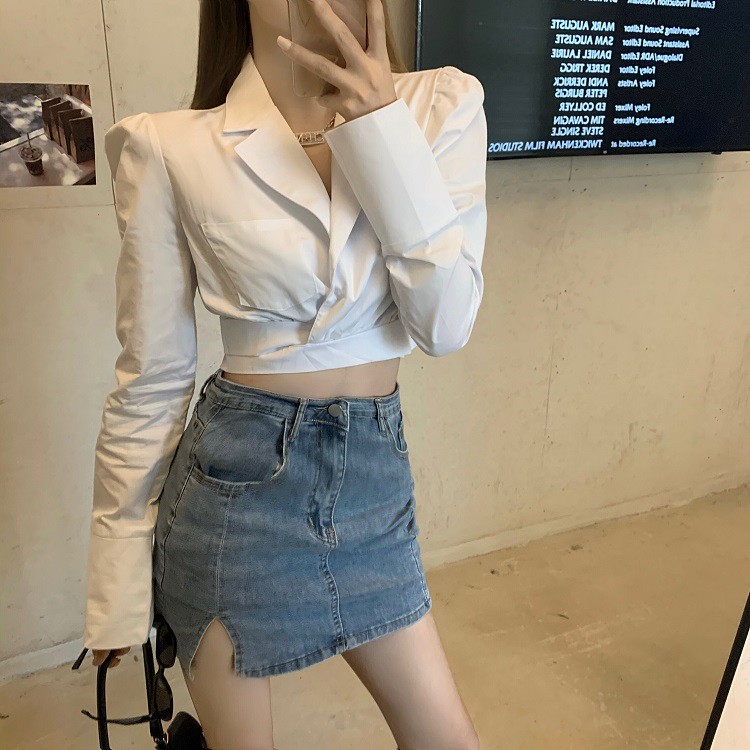 Ulzzang ( 얼짱) -ÁO SƠ MI DÀI TAY CÁ TÍNH THỜI TRANG NỮ - EMILYSHOP