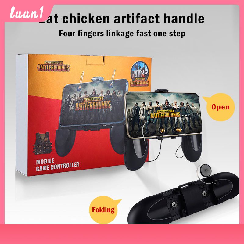 W12 Pugb Di Động Bộ Điều Khiển Trò Chơi Pubg Di Động Joystick Chơi Game Kim Loại L1 R1 Nút Cho Iphone Miếng Lót Chuột Chơi Game