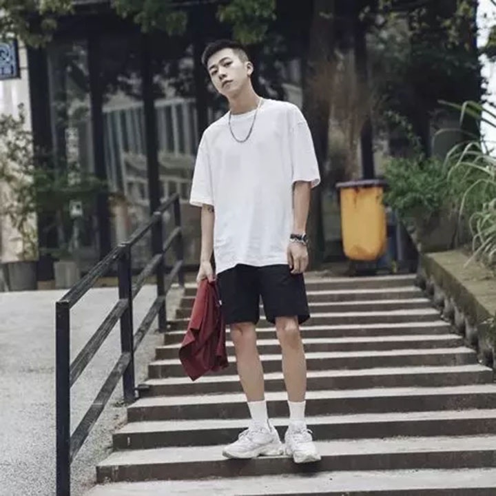 Set Bộ Thể Thao Mặc Nhà Nam Nữ - Áo Thun Tay Lỡ Unisex Form Rộng Kèm Quần Đùi Vải Kaki Lưng Thun MẪU MỚI