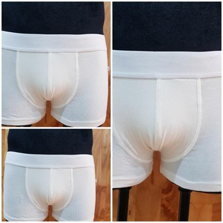 Bộ 3 quần boxer nam - Trắng tinh