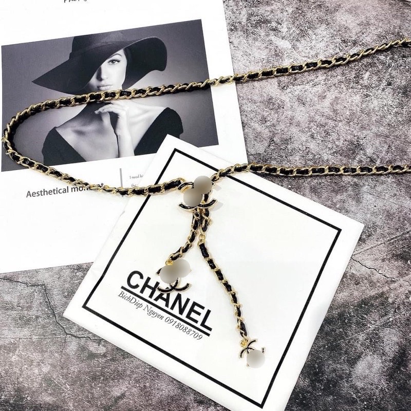Belt xích💥dây lưng da phối xích hottrend,dây lưng mai phương bùi vip sang chảnh