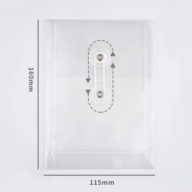 Túi đựng hồ sơ không thấm nước trong suốt khổ A6 bằng nhựa PVC