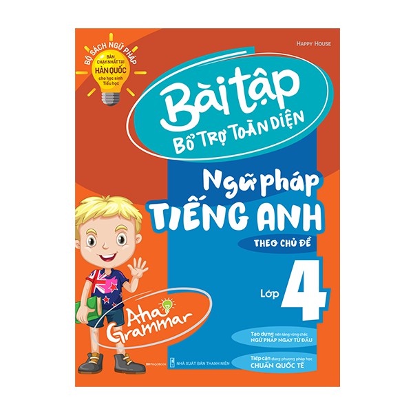 Sách - Aha Grammar Bài tập bổ trợ toàn diện ngữ pháp Tiếng Anh lớp 4 theo chủ đề MEGAENG9548