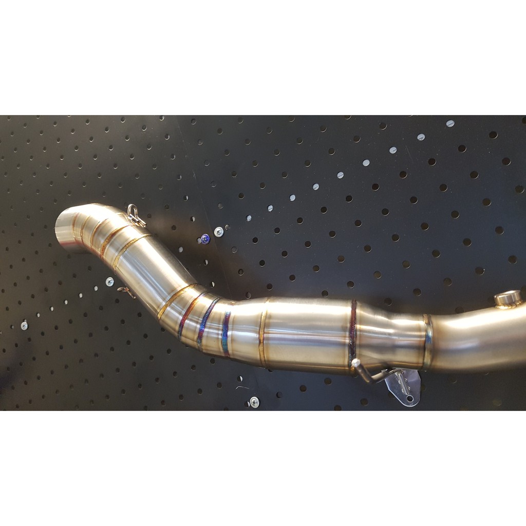 Cổ pô Yamaha R3 inox 304 màng lọc tổ ong
