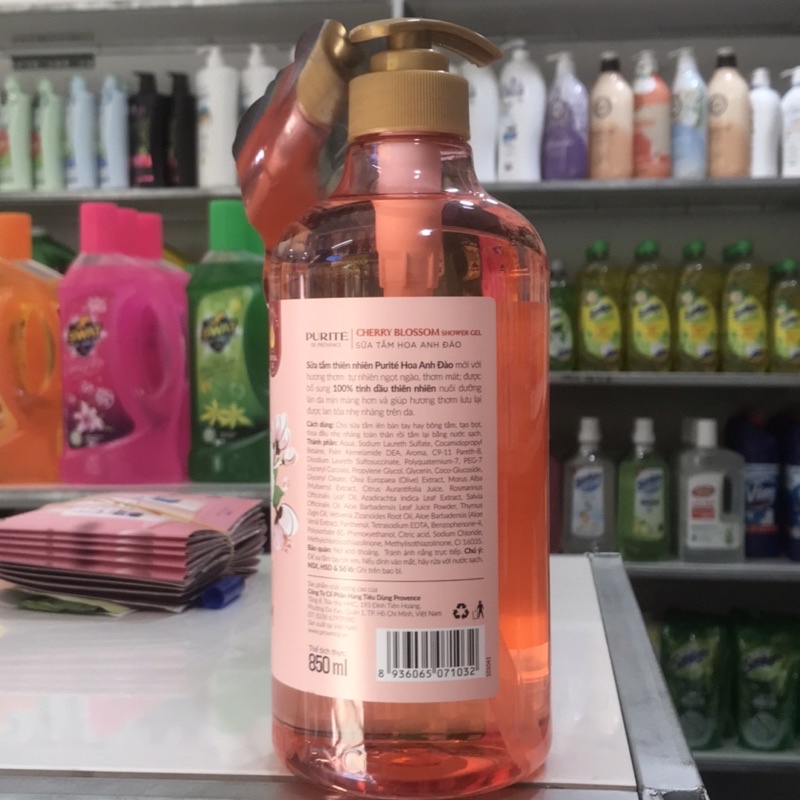 Sữa Tắm Thiên Nhiên Purité 850ml
