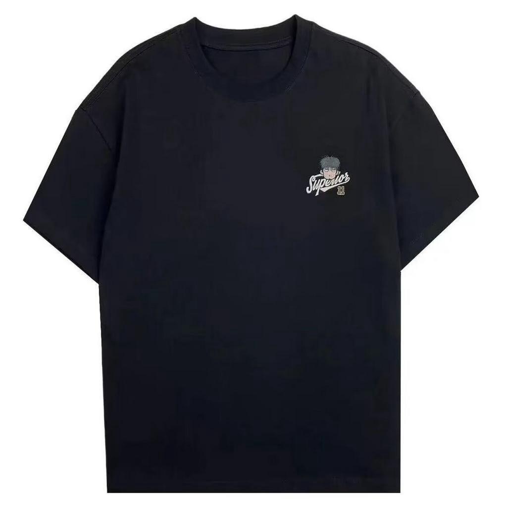 Áo Thun Tay Ngắn Cổ Tròn In Nhân Vật Hoạt Hình Anime 3 Màu Size M-5XL Thời Trang Mùa Hè Cho Nam