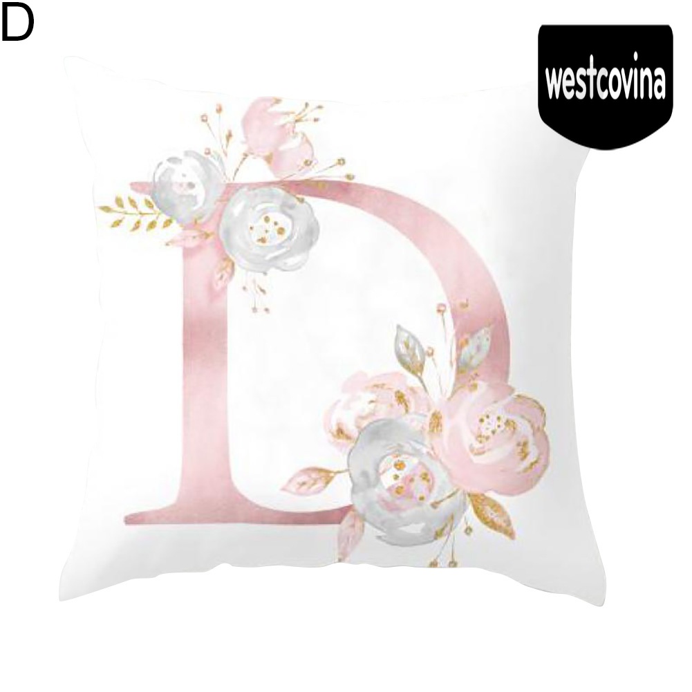 [Hot]☀ Vỏ Gối Chữ Nhật Họa Tiết Hoa Lá Trang Trí Nội Thất