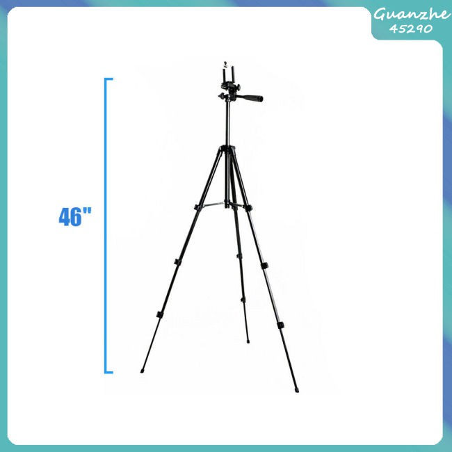 46" Professional Camera Tripod Stand for Holder iPhone/Samsung Cell Mount