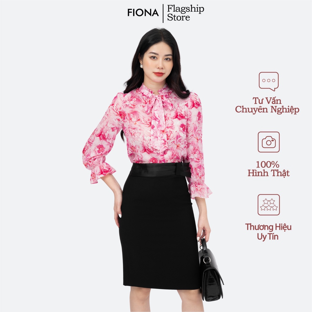 Chân váy dáng ôm Fiona kéo khóa sau, Chân váy công sở thiết kế vải oganza cao cấp F251794