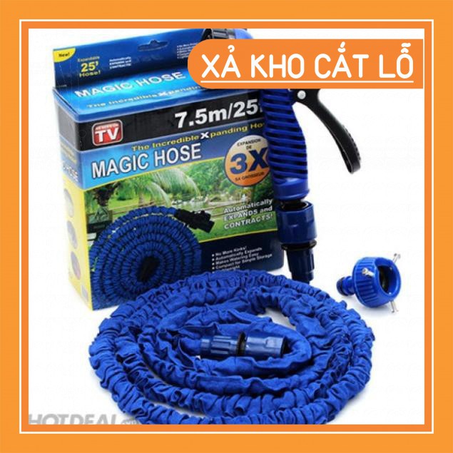 🔏Hàng Loại 1🔏 Vòi Rửa Xe, Tưới Cây, Vòi Xịt Rửa Thông Minh Giãn Nở Magic Hose Giãn Nở 15/30M