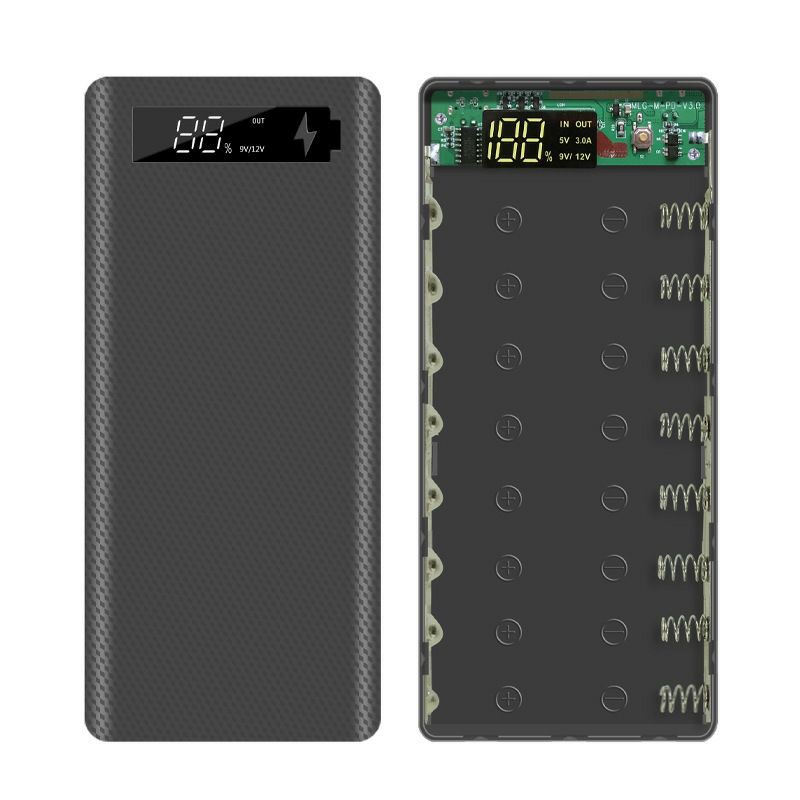 Box sạc dự phòng 8 cell LCD 5v2a phiên bản cao cấp