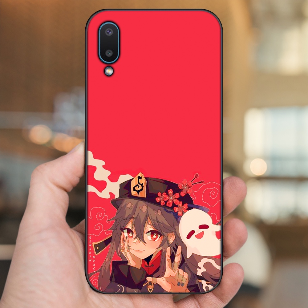 Ốp lưng Samsung A02 viền đen in hình Hutao Genshin Impact