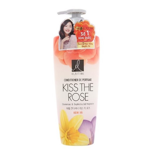 Dầu Gội - Dầu Xả Nước Hoa Elastine Double Rich - Kiss The Rose 600ml