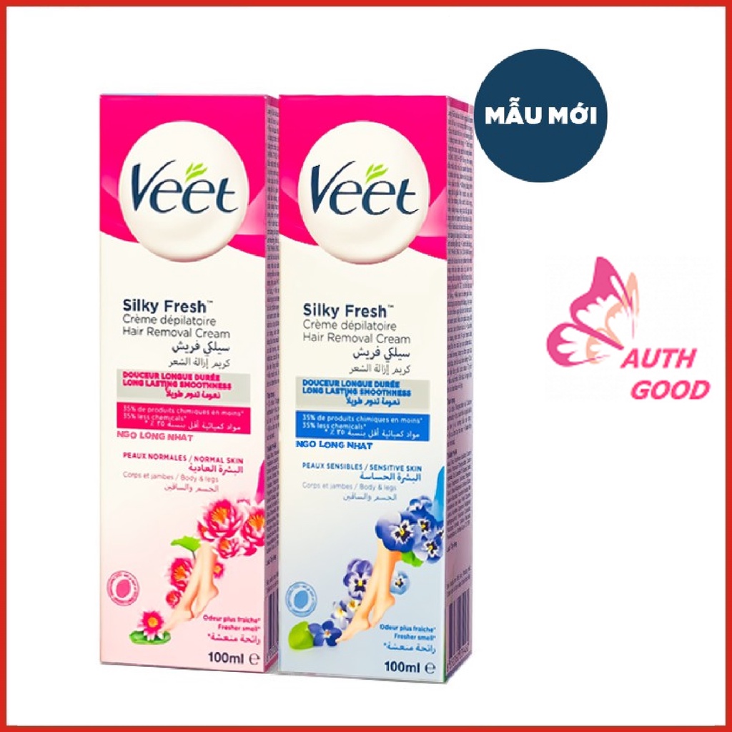 Tẩy lông 💖FREESHIP💖 Kem Tẩy Lông VEET Pháp mềm mịn da 100ml