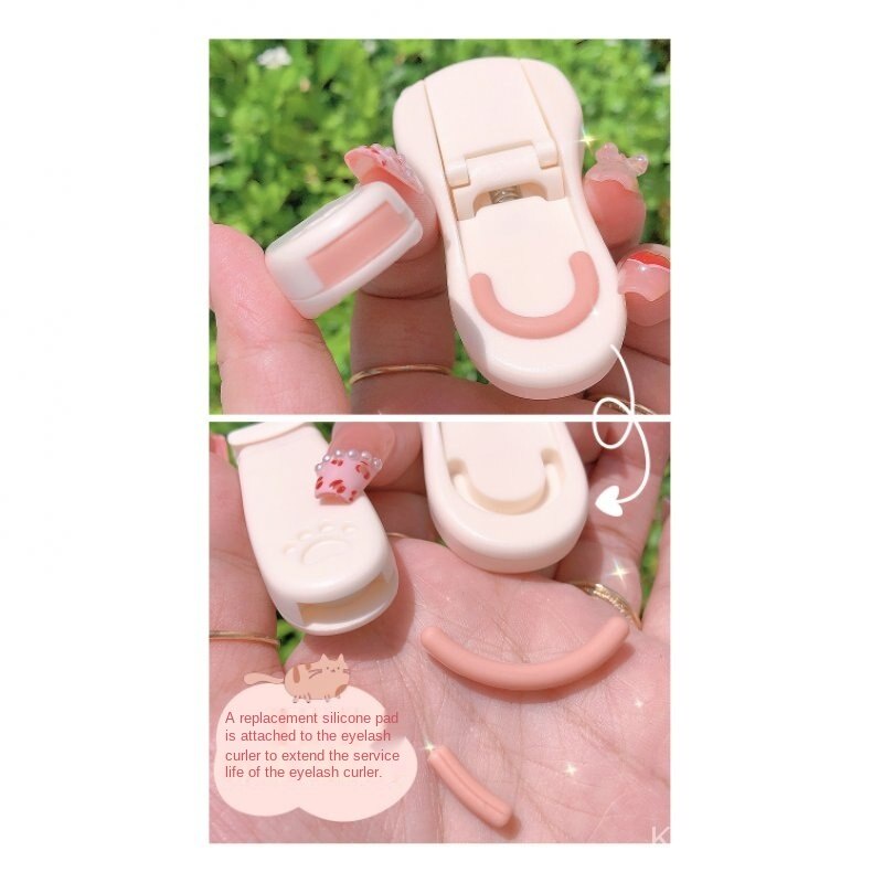Dụng cụ uốn cong lông mi tự nhiên thiết kế hình chân mèo dễ thương